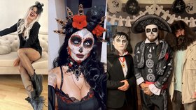 Maskované celebrity se na Dušičky snažily chovat vesele: Halloween po česku!