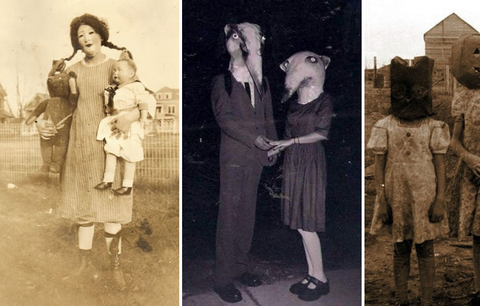 Těchhle 10 retro fotek vám nažene pořádný strach! Halloweenské kostýmy, které byly děsivější než horor