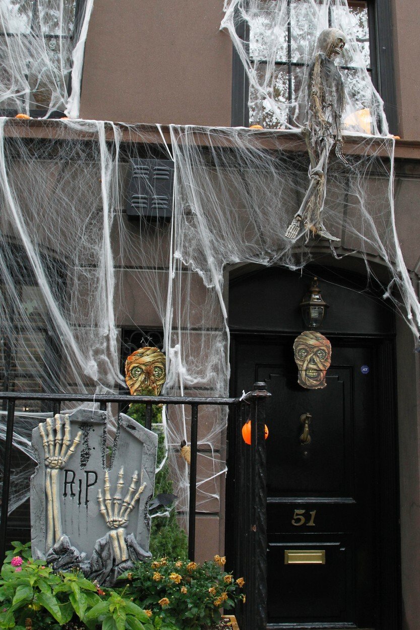 Halloweenská výzdoba domu