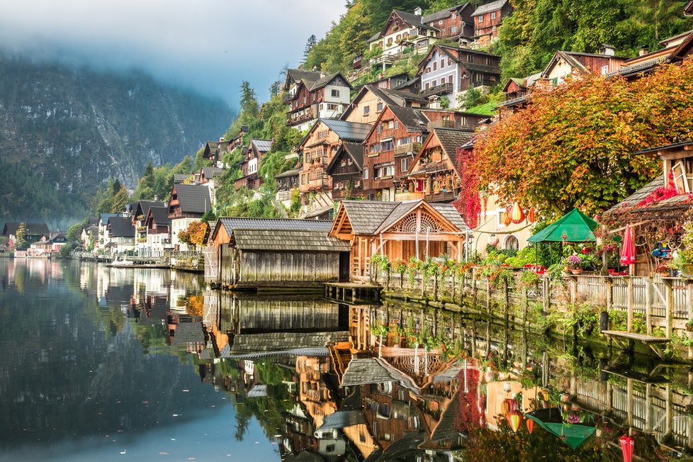 Hallstatt, Halštatské jezero, Rakousko