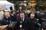 Ministr vnitra Jan Hamáček (ČSSD) při oslavách 30 let svobody na Národní třídě (17. 11. 2019)