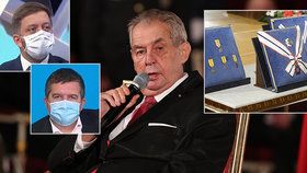 Prezident Zeman by měl podle Jana Hamáčka (ČSSD) a Víta Rakušana (STAN) jít příkladem a na státní svátek nechystat ceremoniál, kde se sejde více lidí