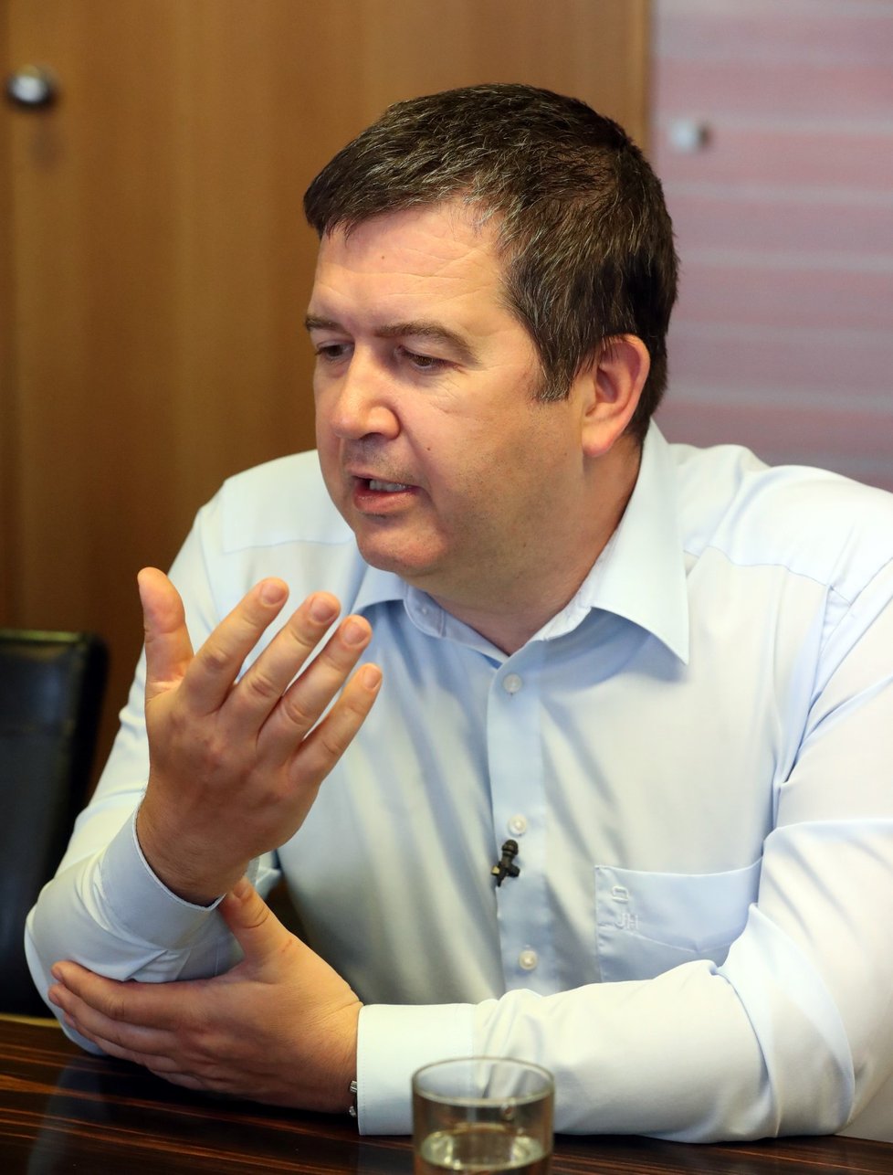 Vicepremiér a ministr vnitra Jan Hamáček (ČSSD) během rozhovoru pro Blesk