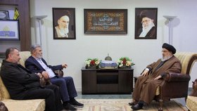 Vůdce Hizballáhu na schůzce s veliteli Hamásu