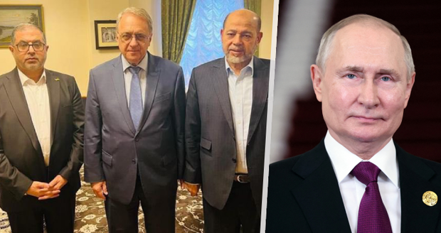 Delegace Hamásu v Moskvě jednala o rukojmích, Putin ji dle Kremlu nepřijal. Izrael návštěvu odsoudil