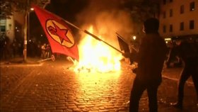 „Vítejte v pekle.“ V Hamburku vzplály nejen vášně, demonstranti se střetli s policií