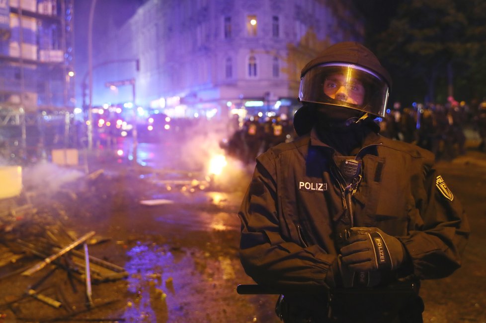 Protesty během summitu G20 v Hamburku