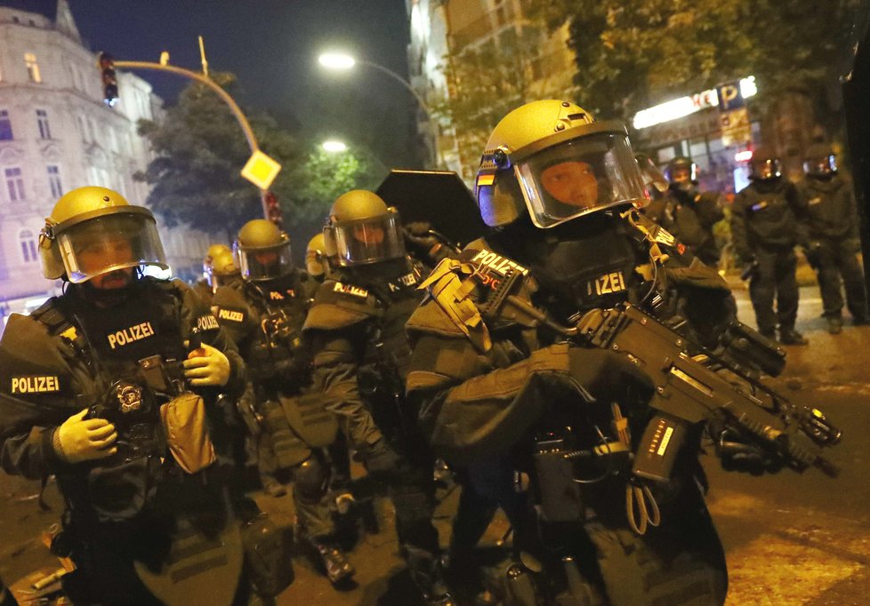 Protesty během summitu G20 v Hamburku