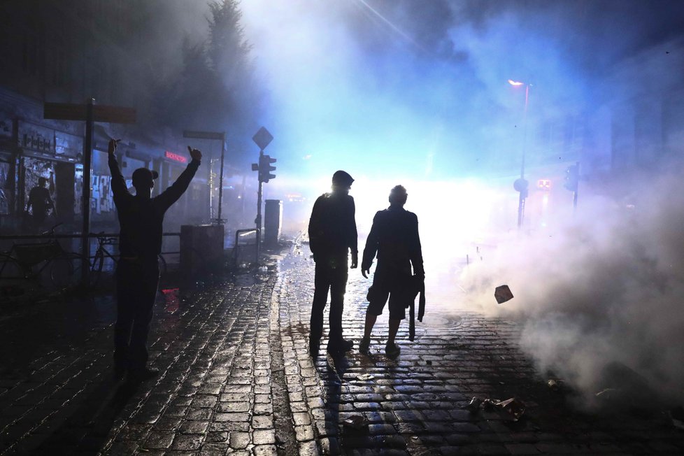 Protesty během summitu G20 v Hamburku