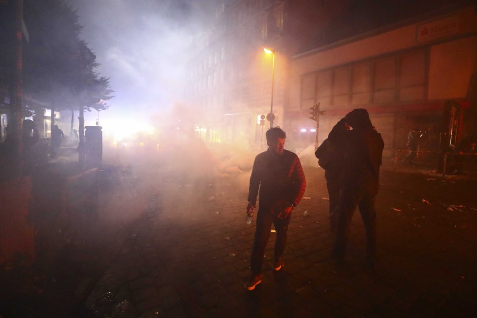 Protesty během summitu G20 v Hamburku