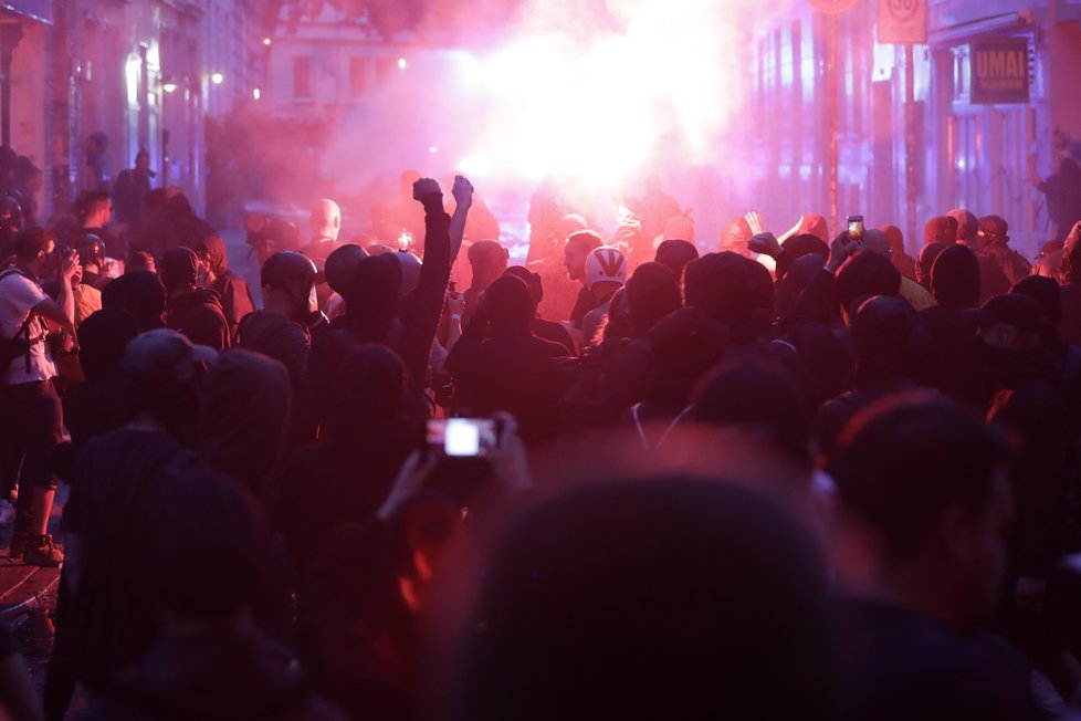 Protesty během summitu G20 v Hamburku