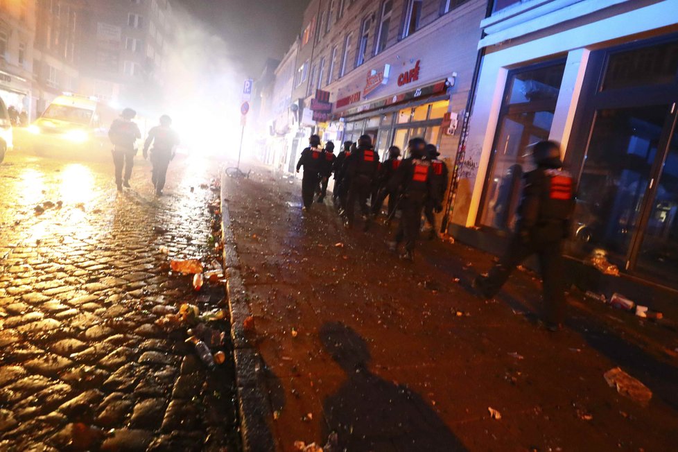 Protesty během summitu G20 v Hamburku