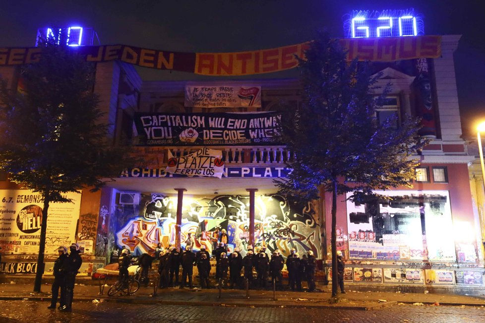 Protesty během summitu G20 v Hamburku