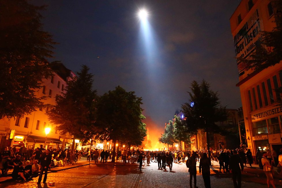 Protesty během summitu G20 v Hamburku