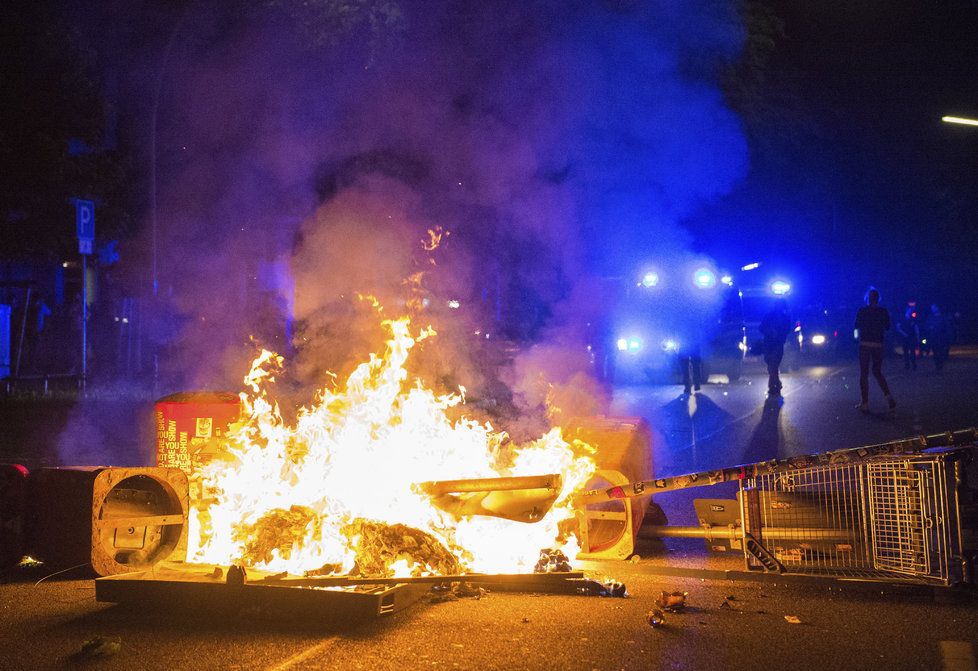 Protesty na summitu G20 v Hamburku