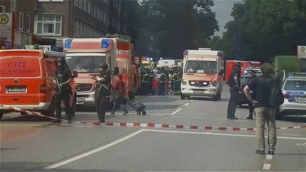 Místo činu Hamburk: V tamním supermarketu došlo k mačetovému útoku.