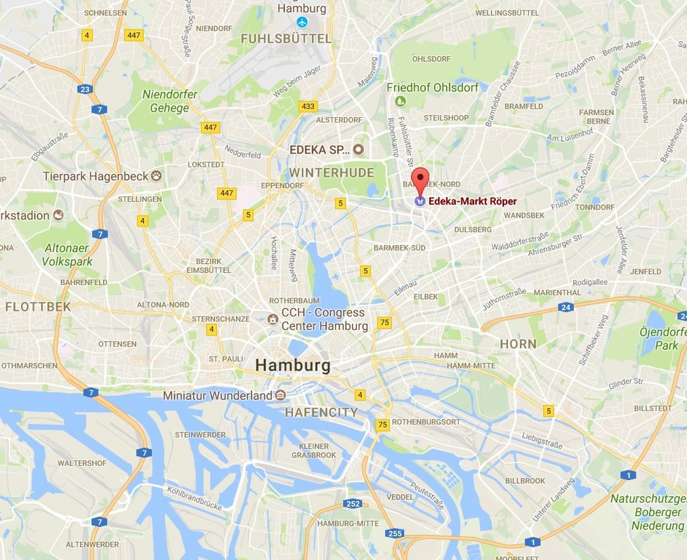 Místo činu Hamburk: Tady se odehrál útok muže s nožem