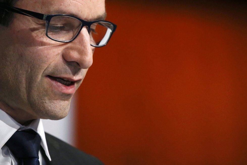 Kandidát socialistů Benoit Hamon