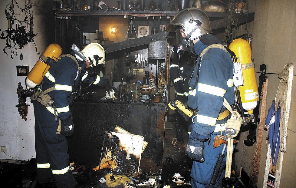 Duben 2006: Požár bytu Hany Hegerové