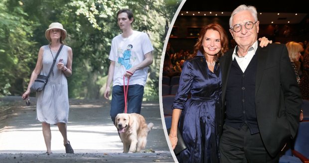 Hana Heřmánková se synem raději utekla na procházku do lesa...