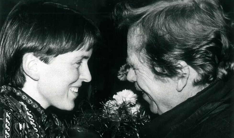 Hana Jüptnerová a Václav Havel