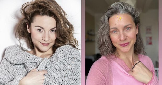 Hana Kusnjerová se za své bílé vlasy nestydí
