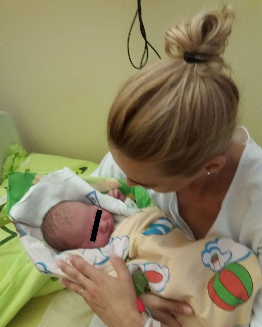 Hana Mašlíková s novorozeným Andreasem