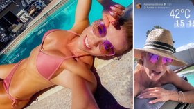 Hana Mašlíková se peče ve Vegas: Teploty přes 40 °C! Nemůže nosit nic jiného, než bikiny