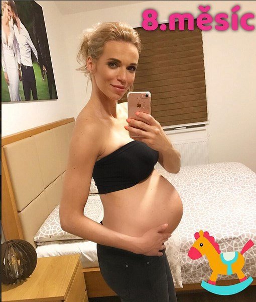 Hana Mašlíková v osmém měsíci těhotenství nabrala 8,5 kg.
