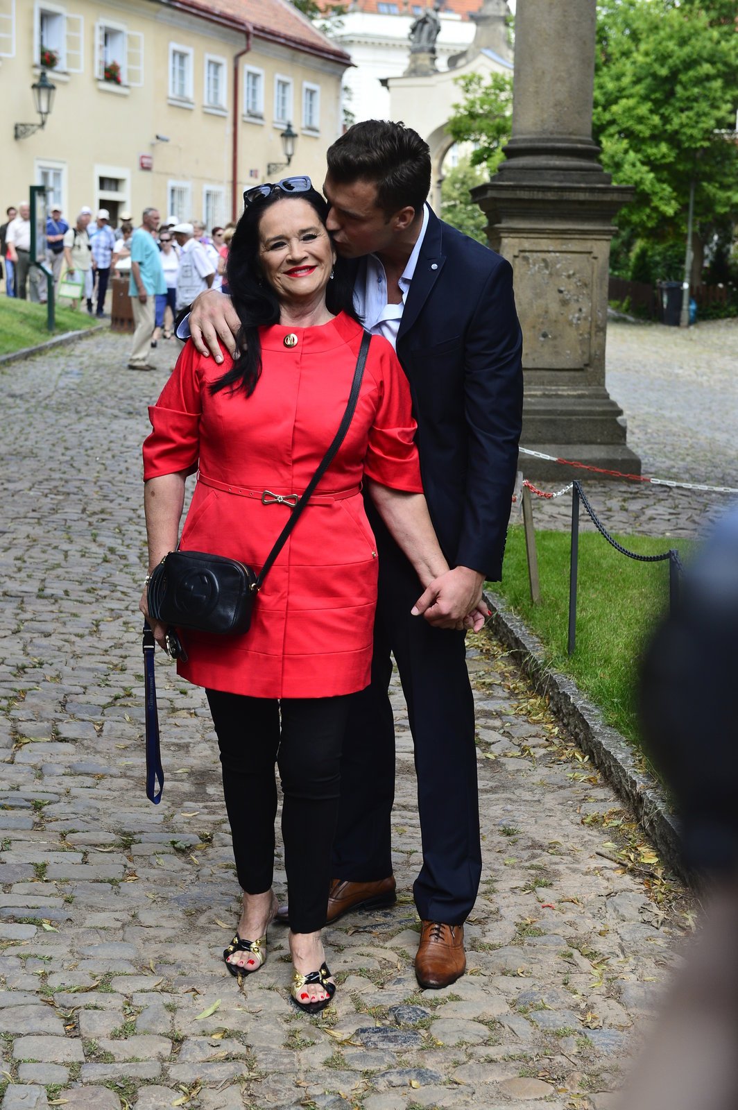 Hana Gregorová se svým &#34;zajíčkem&#34; Ondřejem.