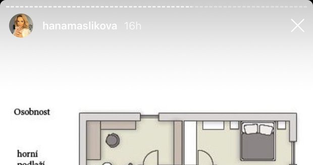 Plán celého domu Hanky Mašlíkové