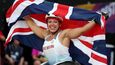 Britská držitelka světových rekordů a olympijská vítězka Hannah Cockroftová