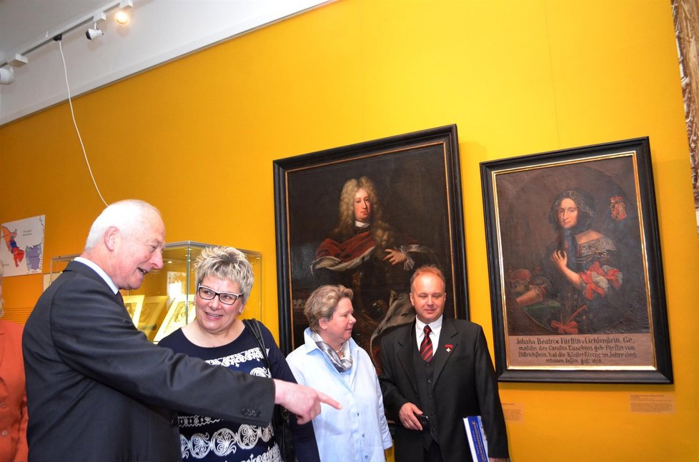 Kníže Hans Adam II. obdivoval exponáty opavského muzea