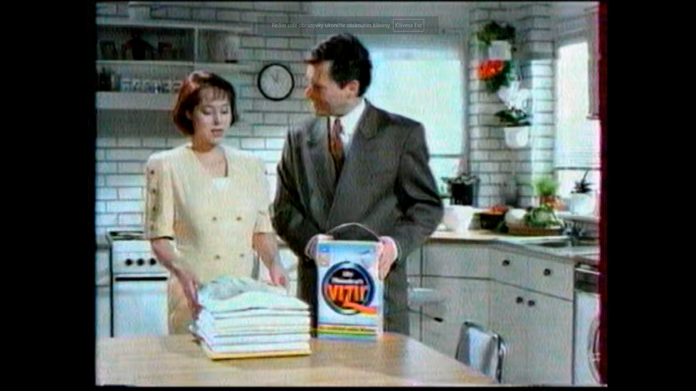 1992 Reklama na prací prášek Vizír