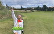 Golf si Agáta vyzkoušela poprvé a zdá se, že se jí tento sport zalíbil.