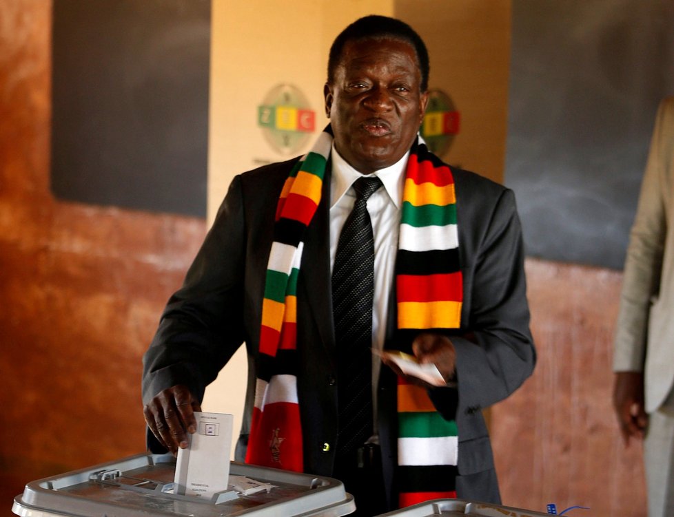 Nový prezident Zimbabwe Emmerson Mnangagwa