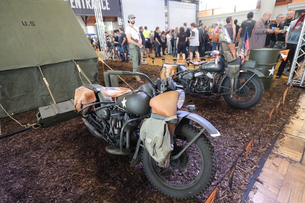 Výstaviště se zaplnilo nejrůznějšími modely americké značky Harley-Davidson.