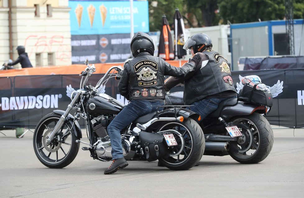 Výstaviště se zaplnilo nejrůznějšími modely americké značky Harley-Davidson.