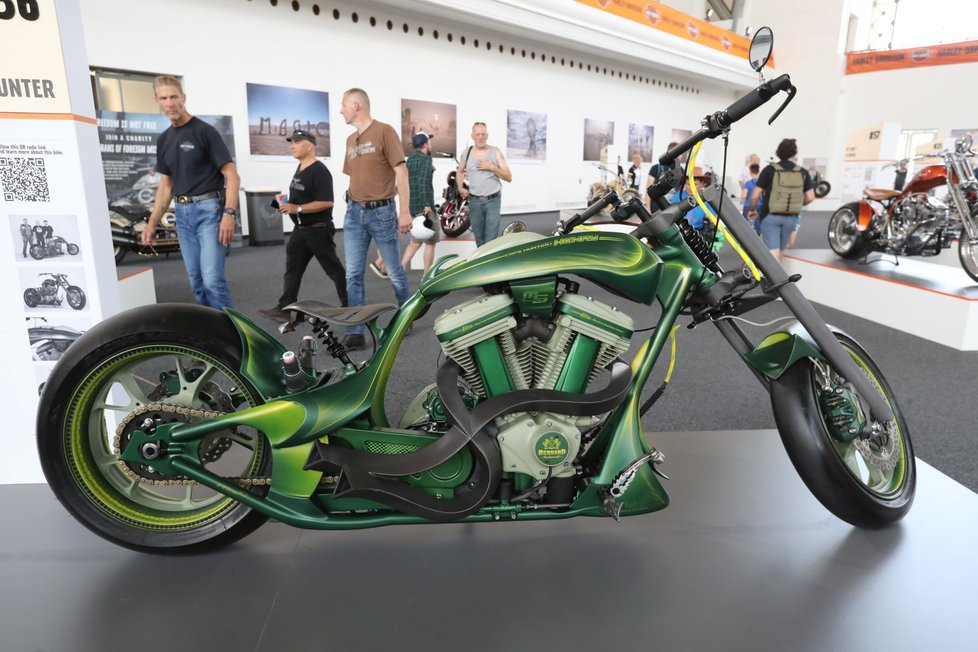 Na oslavách Harley-Davidson na výstavě je k vidění zhruba 150 unikátních motorek. Nejstarší Harley pochází z roku 2014.