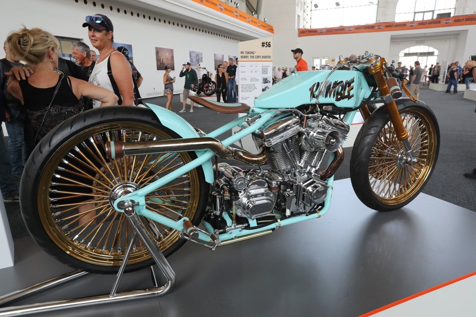 Na oslavách Harley-Davidson na výstavě je k vidění zhruba 150 unikátních motorek. Nejstarší Harley pochází z roku 2014.