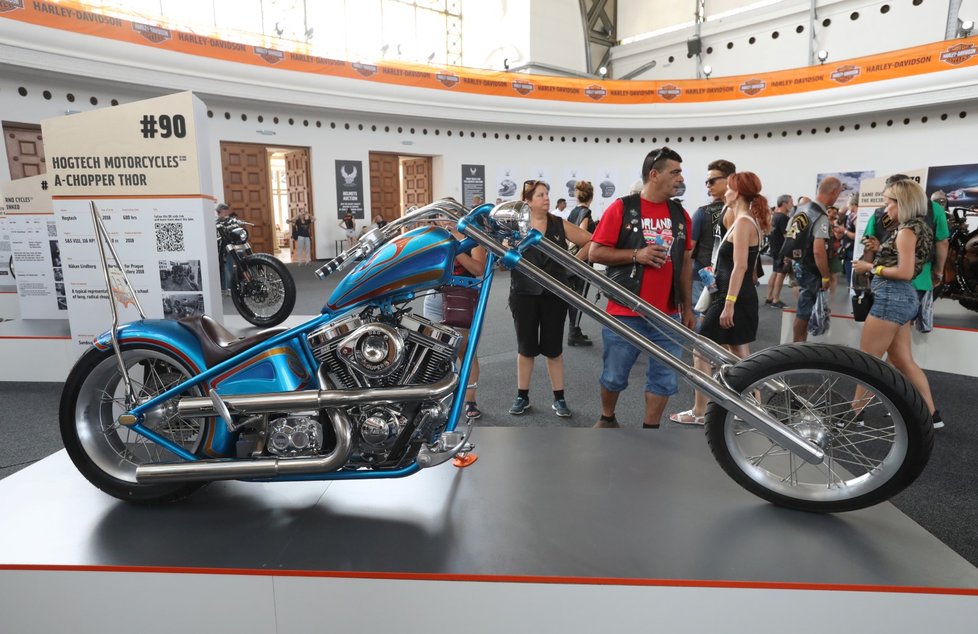 Na oslavách Harley-Davidson na výstavě je k vidění zhruba 150 unikátních motorek. Nejstarší Harley pochází z roku 2014.