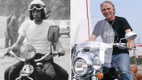 Brňan Stanislav Kysling (70) sedlá slavný americký motocykl značky Indian už půl století. Teď jezdí na modelu z roku 2014