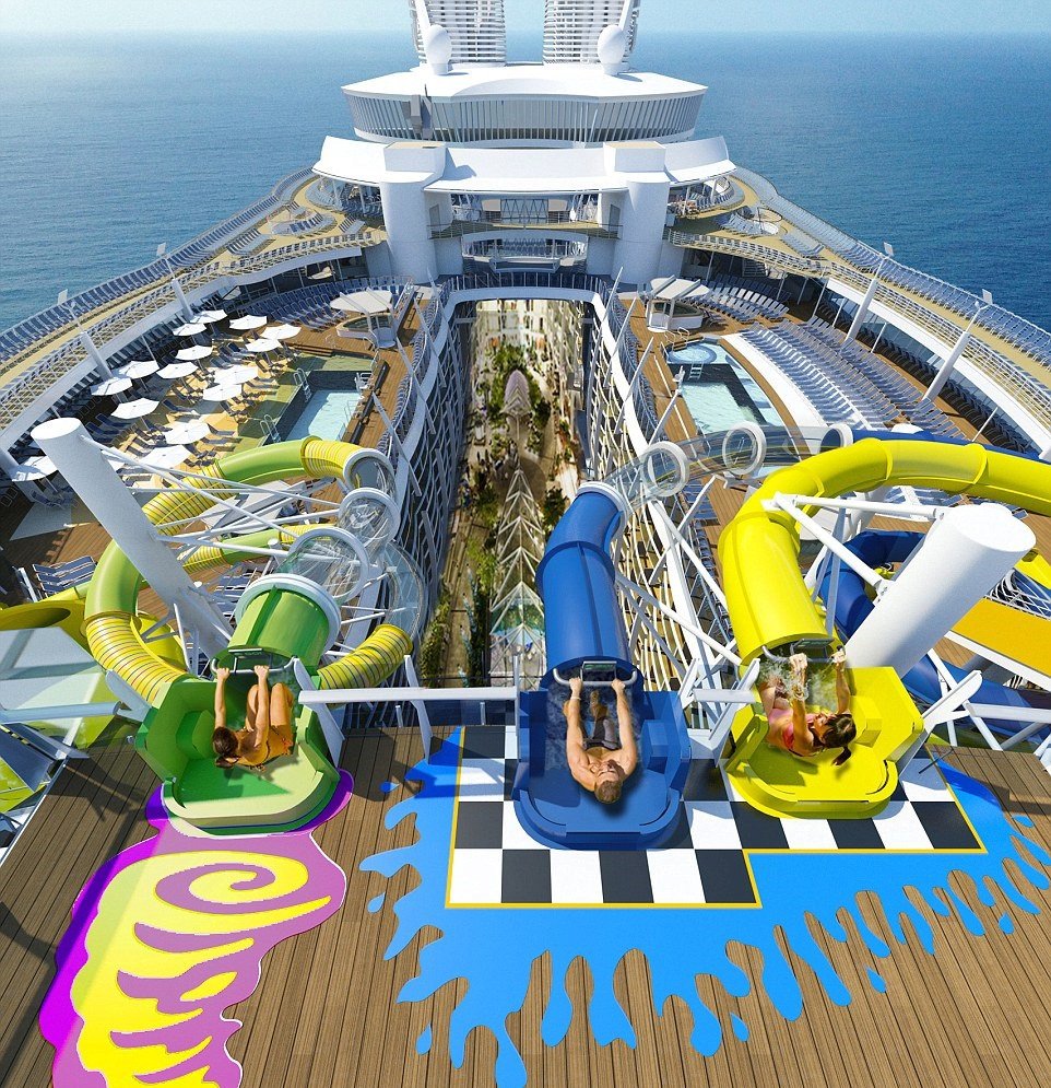 Na Harmony of the Seas jsou i tobogany.