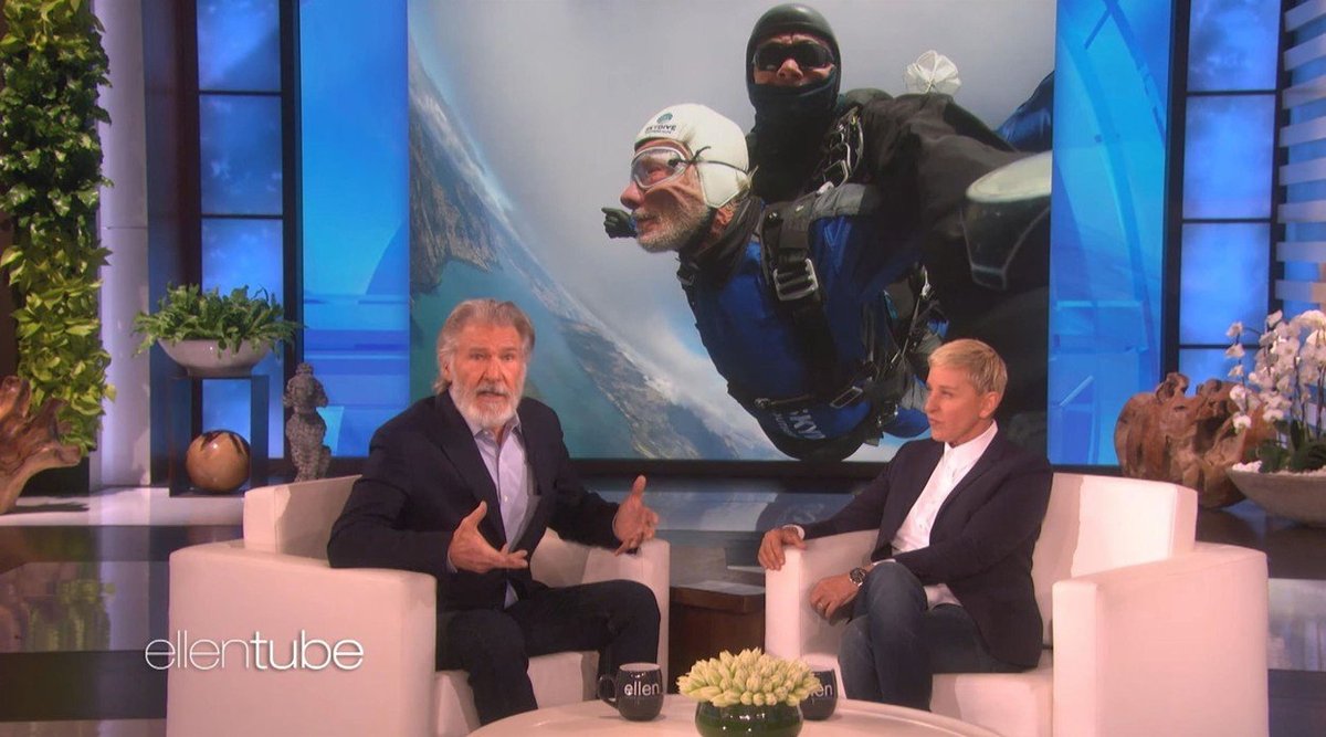 Harrison Ford v show Ellen DeGeneresové