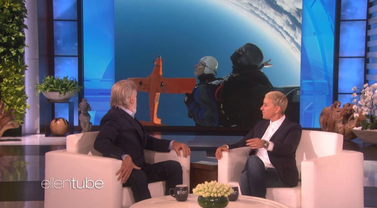 Harrison Ford v show Ellen DeGeneresové