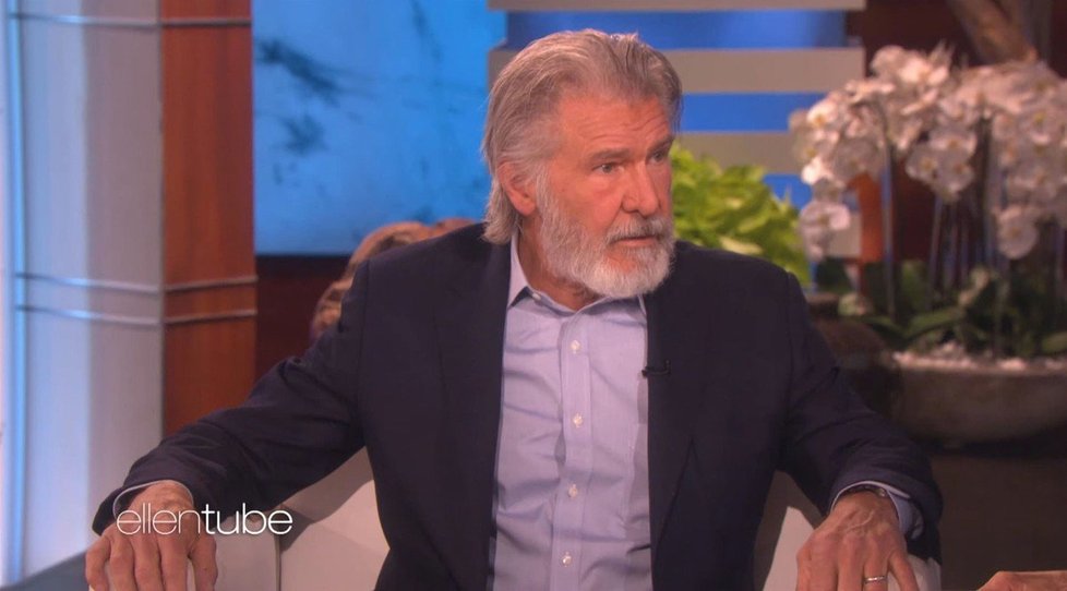 Harrison Ford v show Ellen DeGeneresové