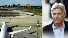 Jsem ňouma, kál se Harrison Ford. Se svým letadlem těsně minul obří Boeing 737