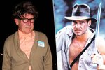 Harrison Ford jako šprt a jako slavný archeolog Indiana Jones