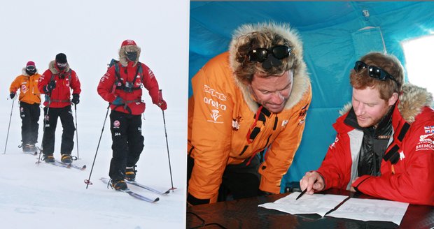 Princ Harry se v rámci charitativní akce vydal na Jižní pól