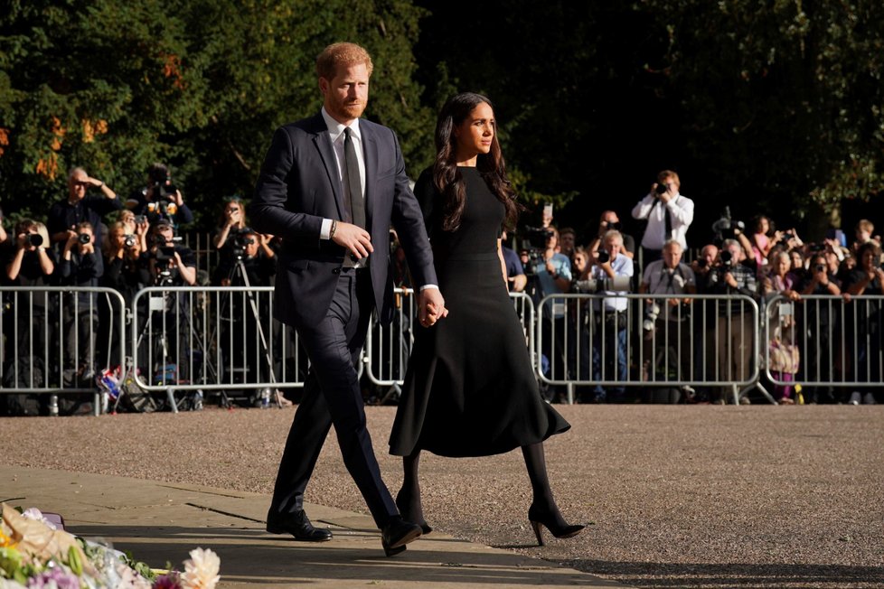 Harry a Meghan se vedli za ruce.